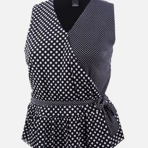 INC International Concepts Faux wrap blouse